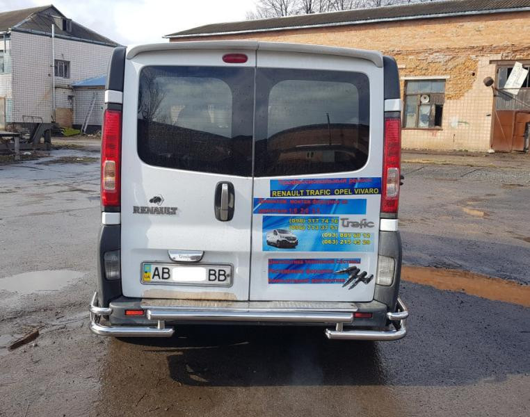 Купити Задній захист AK-Special (нерж) для Renault Trafic 2001-2015 рр