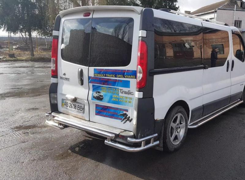 Купити Задній захист AK-Special (нерж) для Renault Trafic 2001-2015 рр