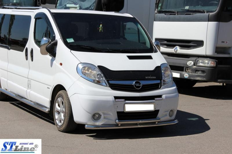 Купити Передній захист ST014/2 (нерж.) для Nissan Primastar 2002-2014 рр