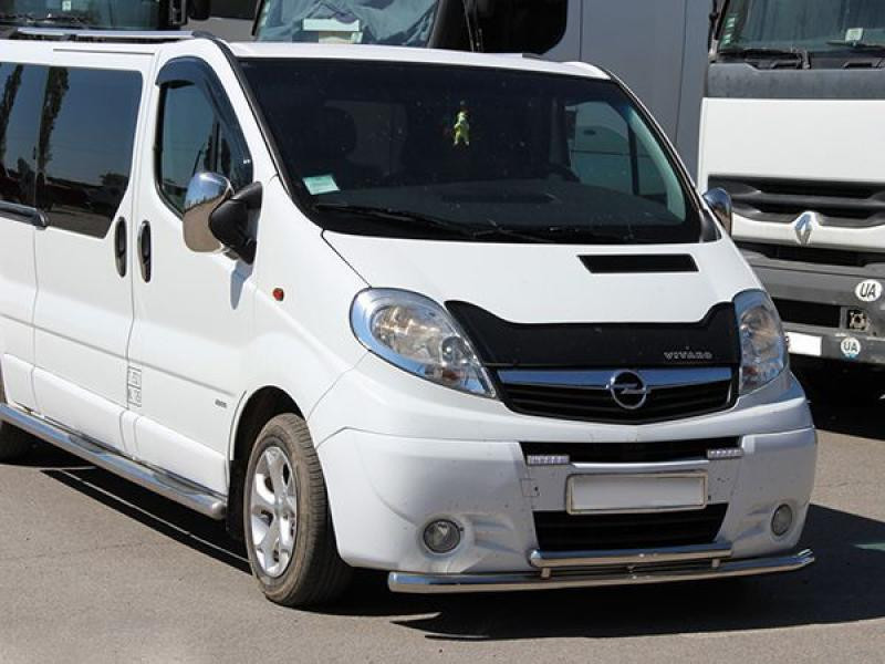 Купити Передній захист ST014/2 (нерж.) для Renault Trafic 2001-2015 рр