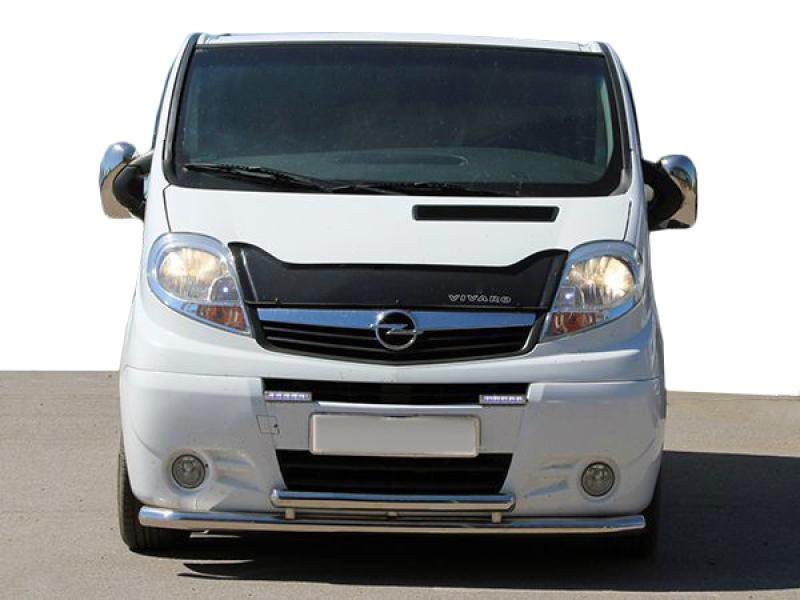 Купити Передній захист ST014/2 (нерж.) для Renault Trafic 2001-2015 рр