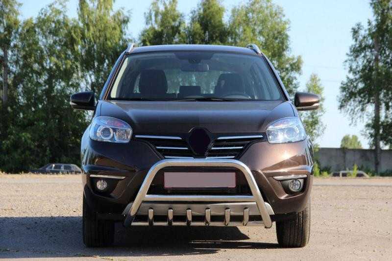 Купити Кенгурятник WT003 (нерж.) для Renault Koleos 2008-2016 рр