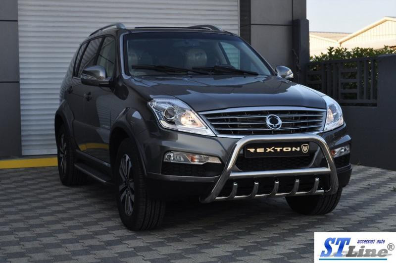 Купити Кенгурятник WT003 (нерж) для SsangYong Rexton I 2001-2017 рр