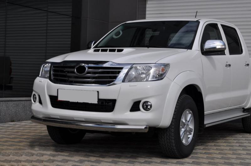 Купити Передній захист ST008 (нерж.) для Toyota Hilux 2006-2015 рр