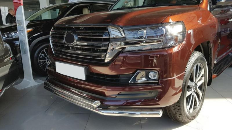 Купить Передняя дуга ST014 (2015-2025, нерж.) 60мм на 60мм для Toyota Land Cruiser 200