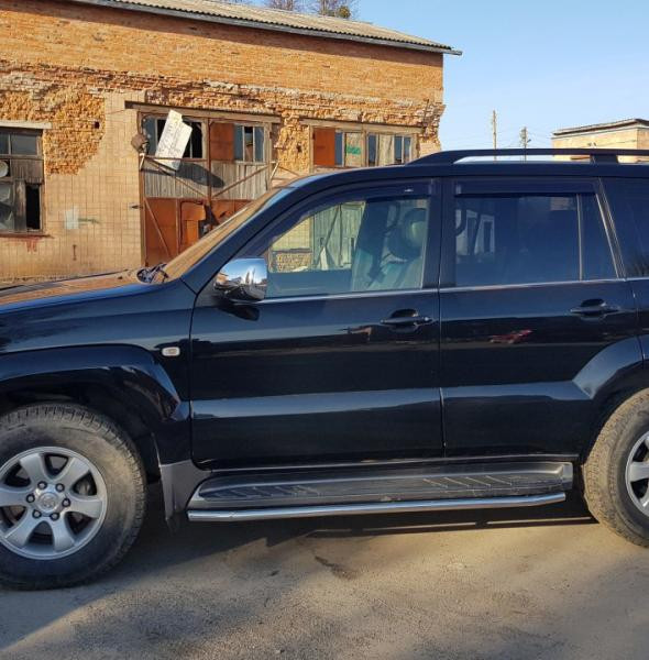 Купити Захист бічного порогу BB004 (2 шт., нерж.) для Toyota Land Cruiser Prado 120