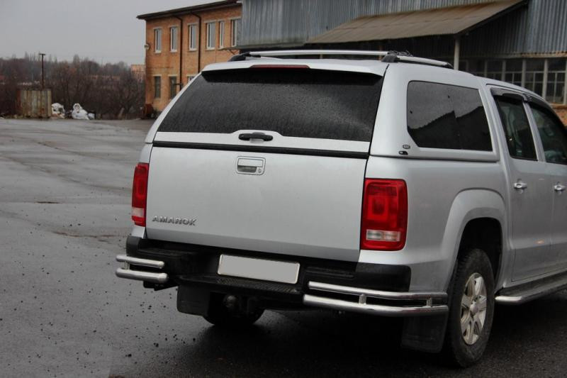 Купити Задні куточки AK003-Double (2 шт., нерж) для Volkswagen Amarok 2010-2022 рр