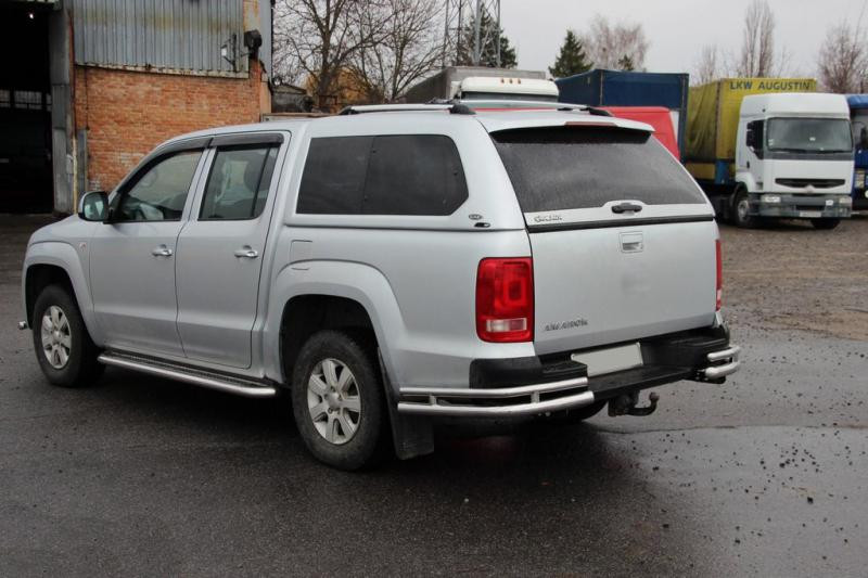 Купити Задні куточки AK003-Double (2 шт., нерж) для Volkswagen Amarok 2010-2022 рр