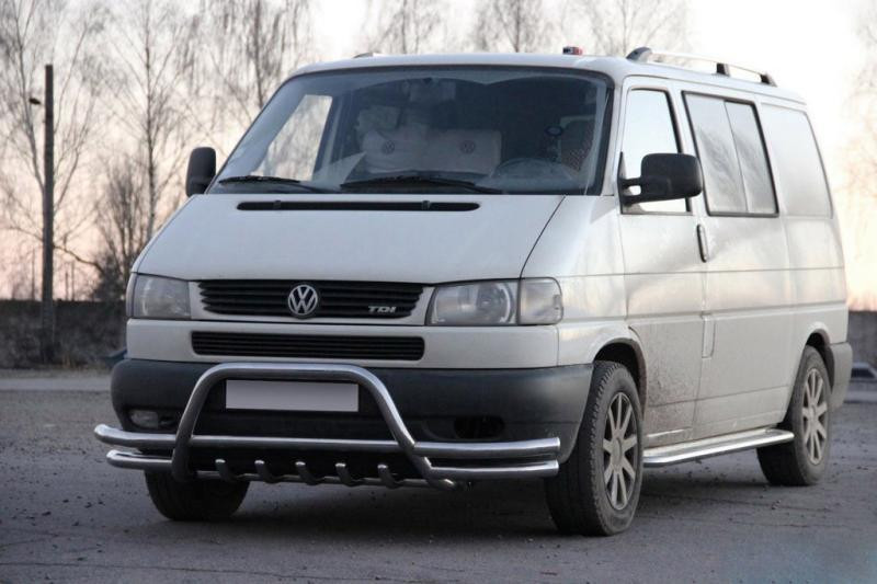 Купити Кенгурятник WT003 Plus-2 (нерж) для Volkswagen T4 Transporter