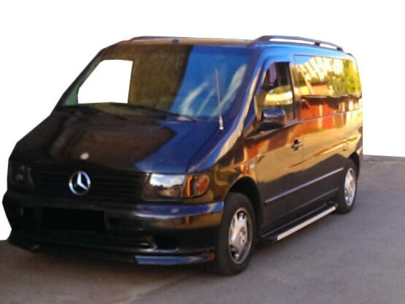 Купить Боковые пороги Maya V1 (2 шт., алюминий) для Mercedes Vito W638 1996-2003 гг