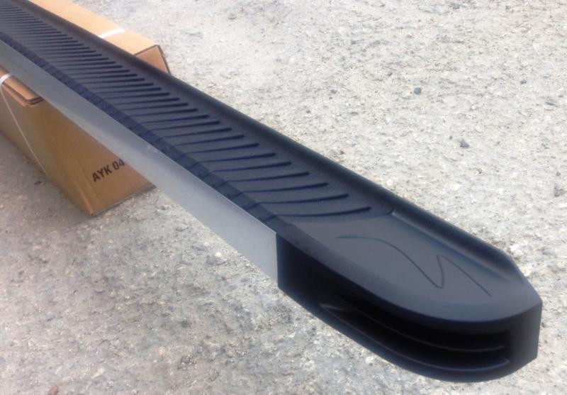 Купити Бокові пороги Maya V1 (2 шт., алюміній) для Suzuki SX4 S-Cross 2013-2016рр