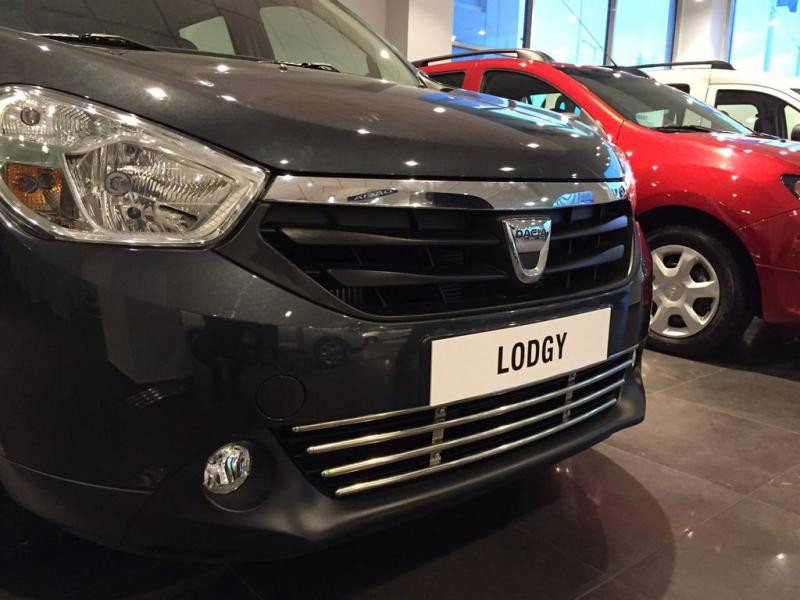 Купити Решітка в бампер (нерж) для Renault Lodgy 2013-2022 рр