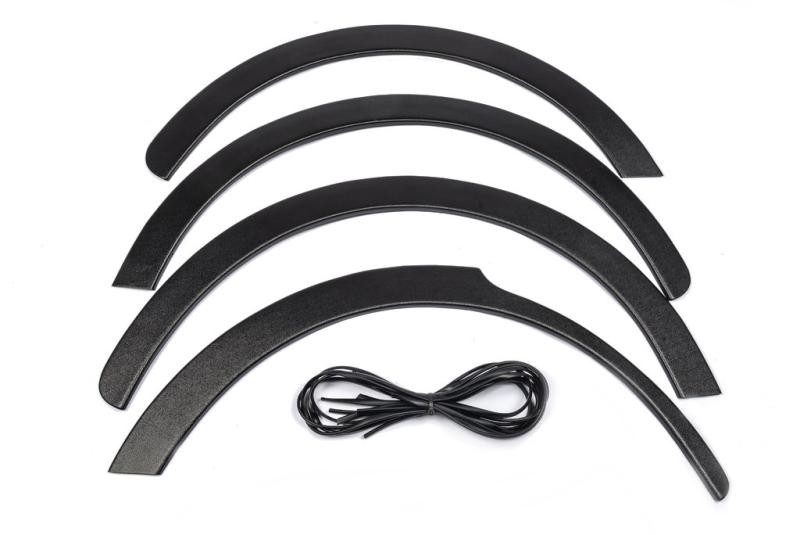 Купить Накладки на арки (4 шт, черные) 1 боковая дверь, ABS-пластик для Fiat Fiorino/Qubo