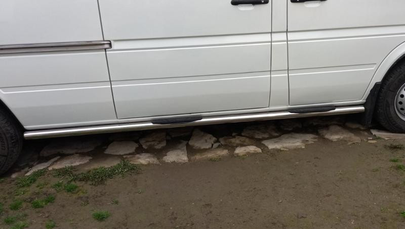 Купити Бічні труби (2 шт., нерж.) Коротка база, d60 для Volkswagen LT 1995-2006 рр