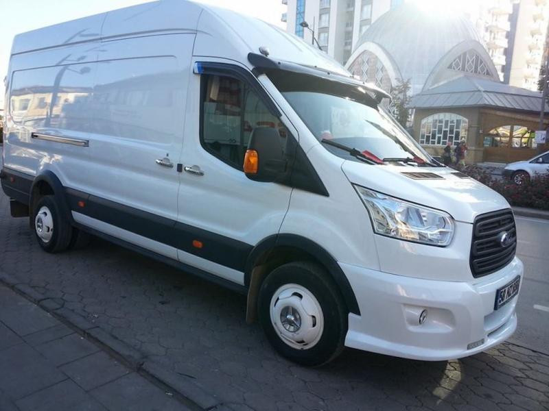 Купить Козырек на лобовое стекло (черный глянец, 5мм) для Ford Transit 2014- гг