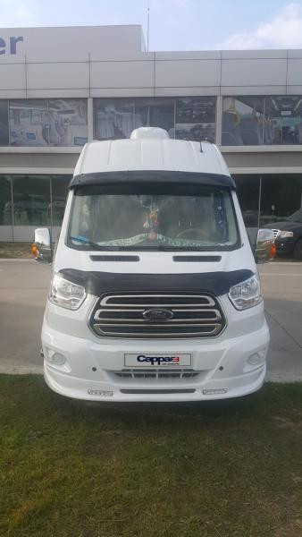Купить Козырек на лобовое стекло (черный глянец, 5мм) для Ford Transit 2014- гг