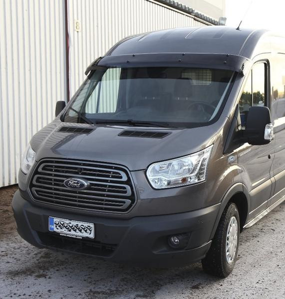 Купить Козырек на лобовое стекло (черный глянец, 5мм) для Ford Transit 2014- гг