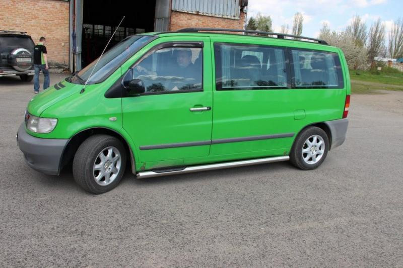 Купити Бічні труби (2 шт., нерж.) d60 для Mercedes Vito W638 1996-2003 рр