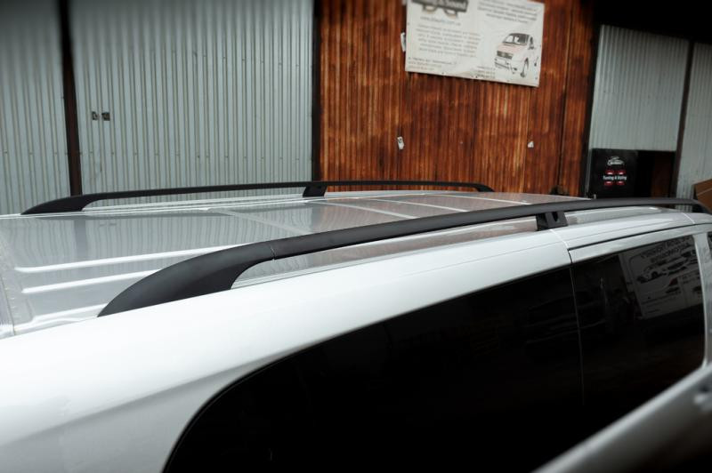 Купити Рейлінги чорні CAN Оригінальний дизайн (метал. ніжки) Коротка база (SHORT) для Mercedes Vito / V-class W447 2014- рр