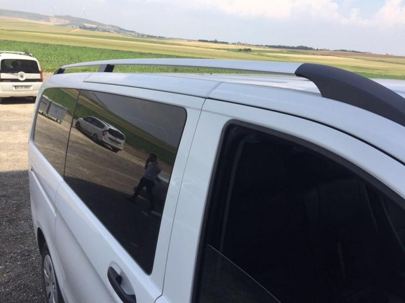 Купити Рейлінги ELITE Хром (пласт. ніжка) Коротка база (Short, Compact) для Mercedes Vito / V-class W447 2014- рр