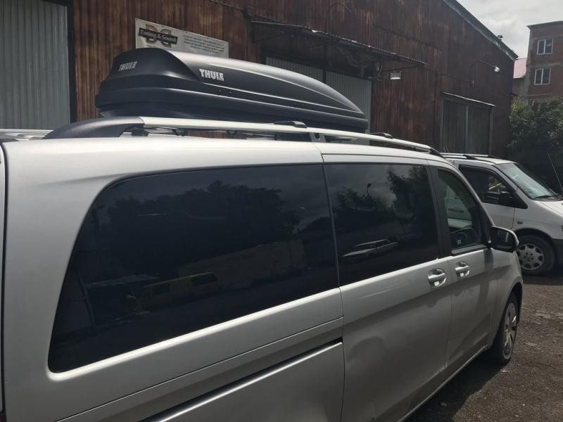 Купити Рейлінги Хром CAN Оригінальний дизайн (метал. ніжки) Коротка база (SHORT) для Mercedes Vito / V-class W447 2014- рр