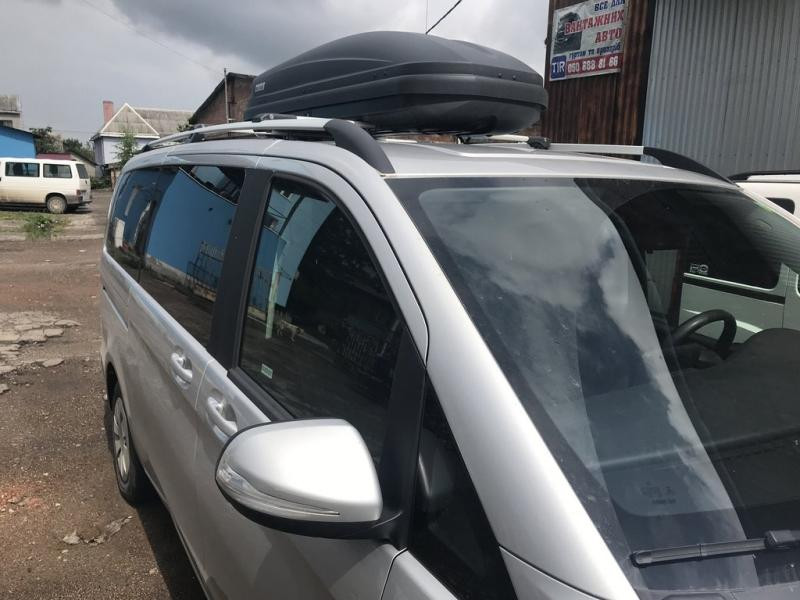 Купити Рейлінги Хром CAN Оригінальний дизайн (метал. ніжки) Довга база (EXTRALONG) для Mercedes Vito / V-class W447 2014- рр