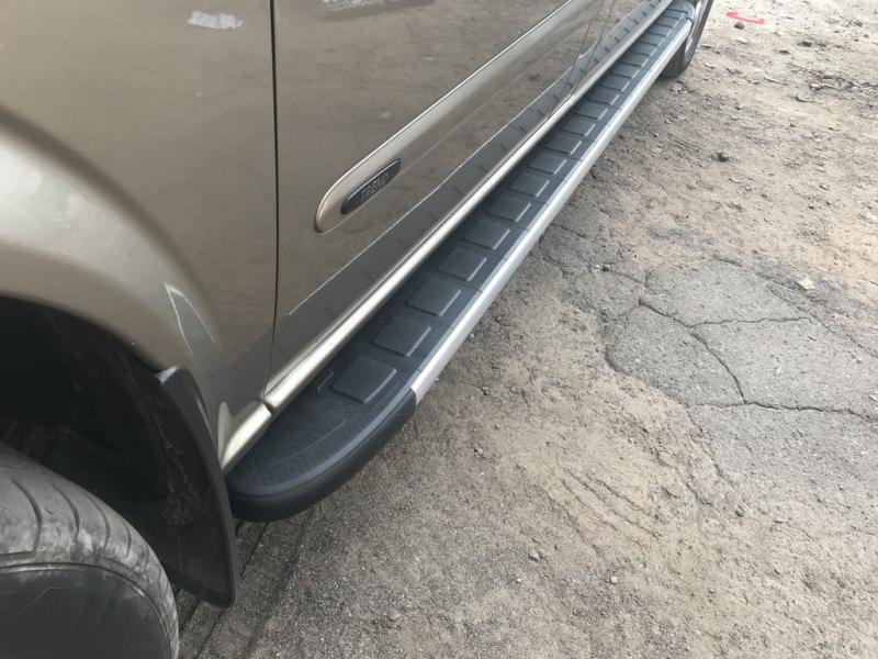 Купить Боковые пороги Duru (2 шт., алюминий) Длинная база для Mercedes Viano 2004-2014 гг