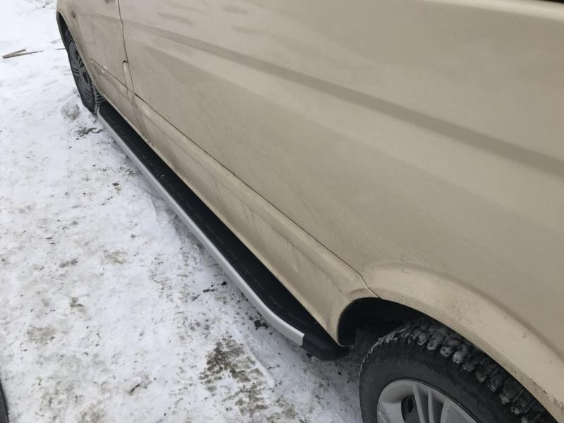 Купить Боковые пороги Fullmond (2 шт, алюм) Длинная база для Mercedes Vito/V-class W447 2014- гг
