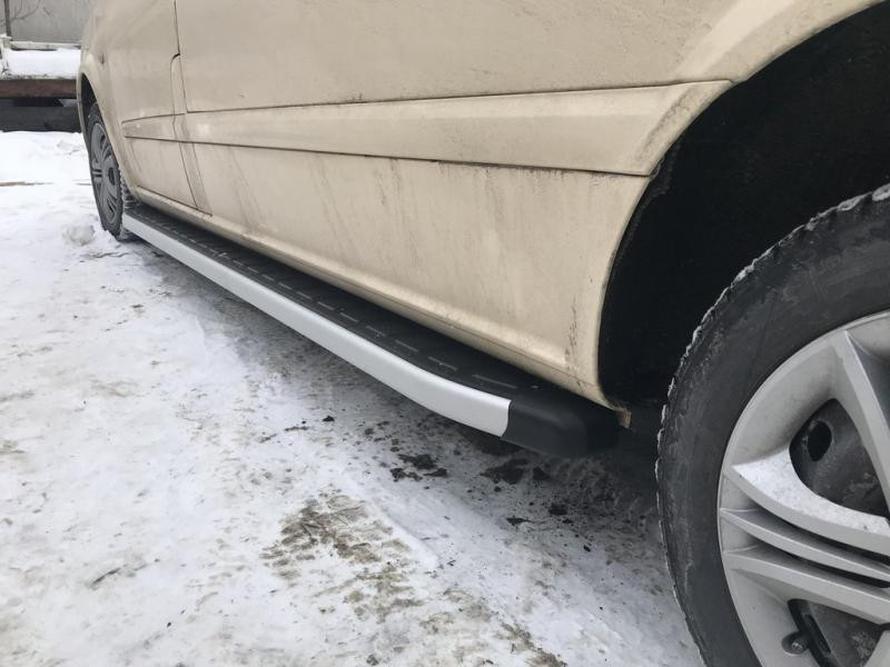 Купить Боковые пороги Fullmond (2 шт, алюм) Длинная база для Mercedes Vito/V-class W447 2014- гг