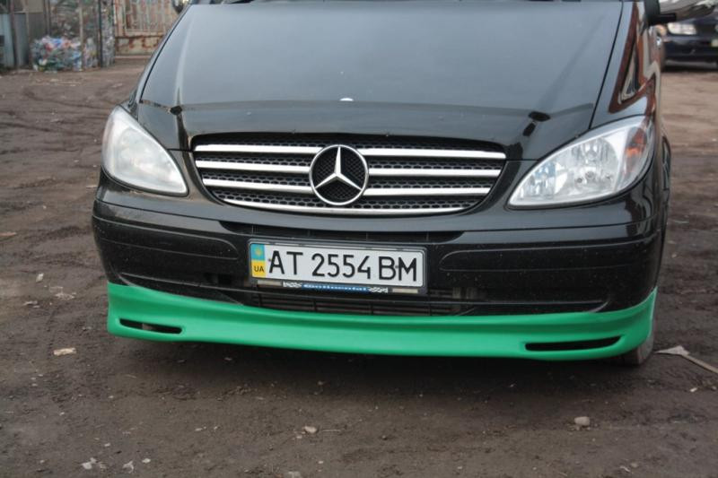 Купить Накладка на бампер BRB V1 (под покраску) 2010-2015 год для Mercedes Vito W639