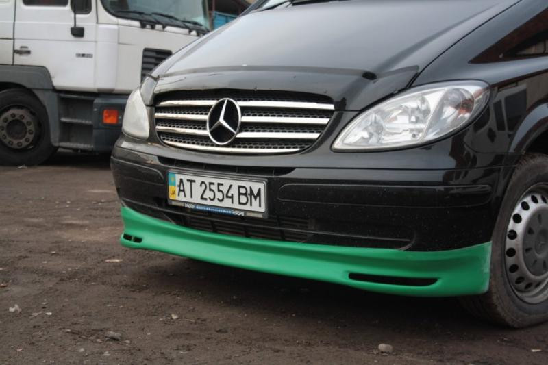 Купить Накладка на бампер BRB V1 (под покраску) 2010-2015 год для Mercedes Vito W639