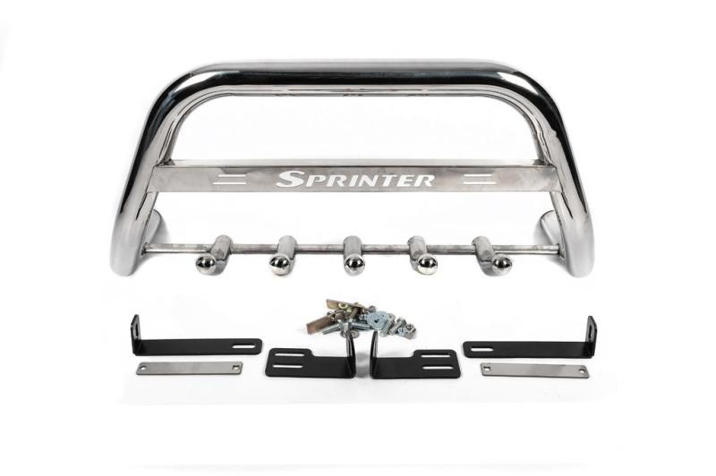 Купити Кенгурятник WT003 (нерж.) 60мм, з написом для Mercedes Sprinter W906 2006-2018 рр