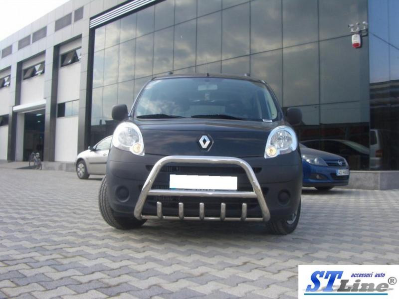 Купити Кенгурятник WT003/004 (нерж.) без напису, 60 мм для Renault Kangoo 2008-2020 рр