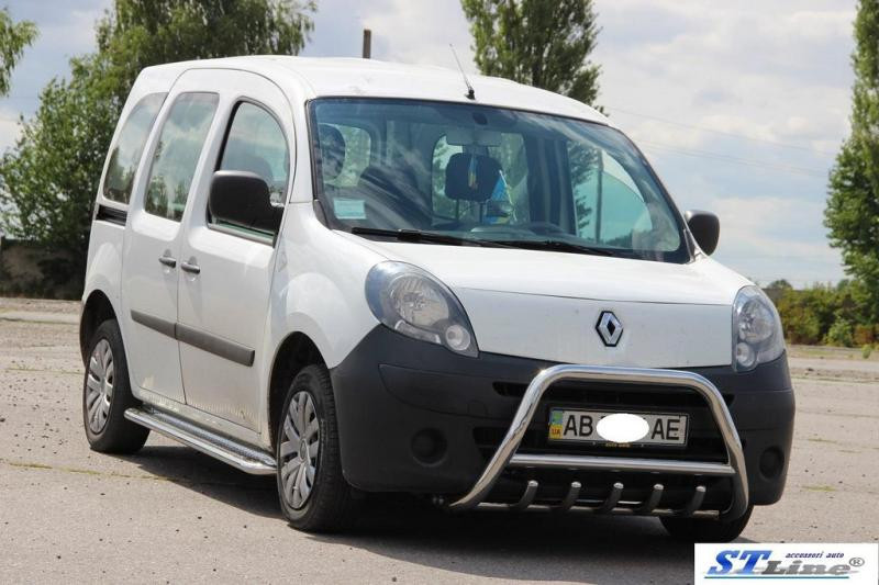 Купити Кенгурятник WT003/004 (нерж.) без напису, 51 мм для Renault Kangoo 2008-2020 рр