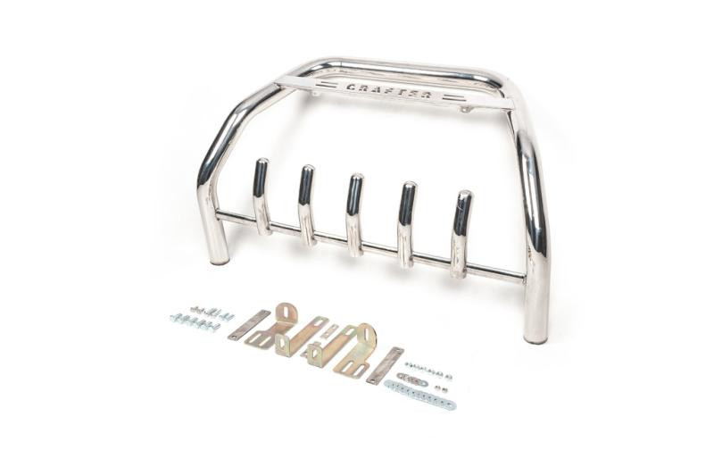 Купить Кенгурятник WT004 (нерж) 60мм, с надписью для Volkswagen Crafter 2006-2016 гг