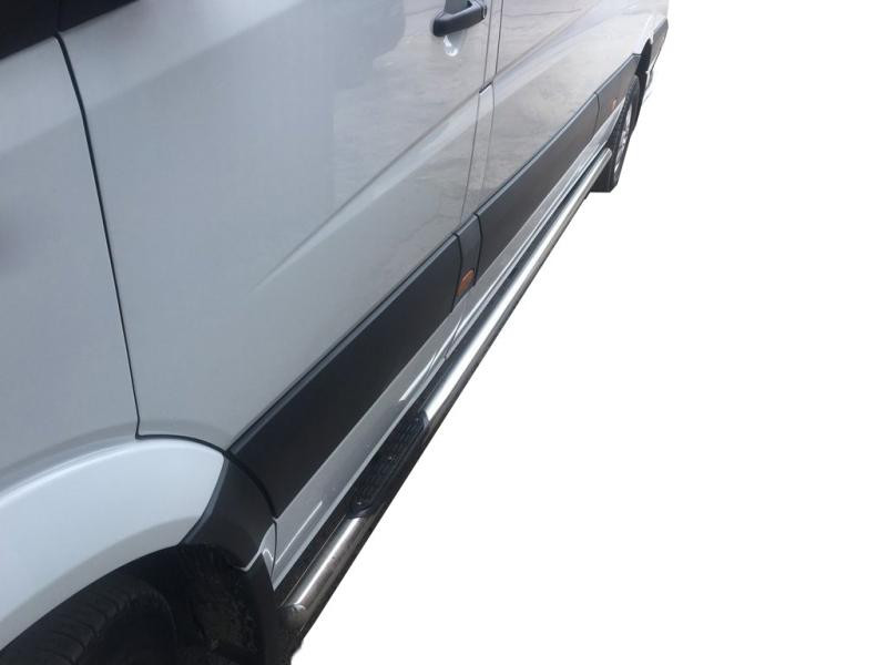 Купить Боковые трубы (2 шт, нерж) d60, короткая база для Volkswagen Crafter 2006-2016 гг