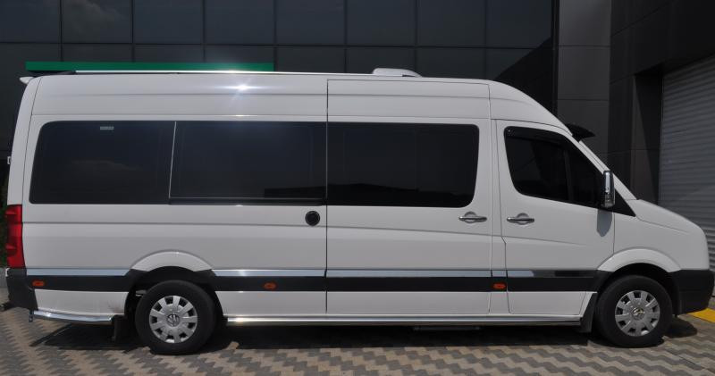 Купить Боковые трубы (2 шт, нерж) d60, короткая база для Volkswagen Crafter 2006-2016 гг