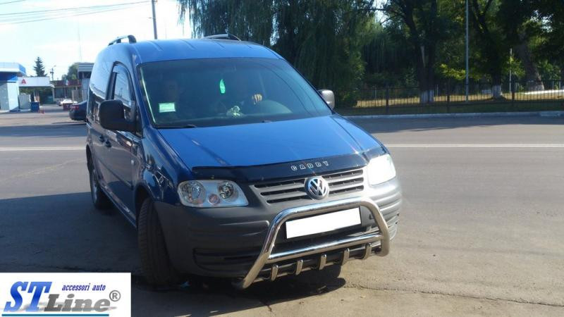 Купити Кенгурятник WT003 (нерж) 60мм, без напису для Volkswagen Caddy 2004-2010 рр