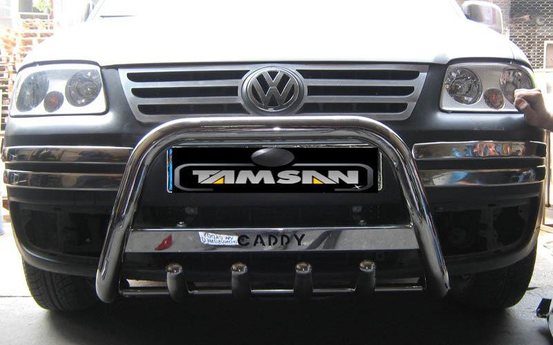 Купити Кенгурятник WT003 (нерж) 60мм, без напису для Volkswagen Caddy 2004-2010 рр