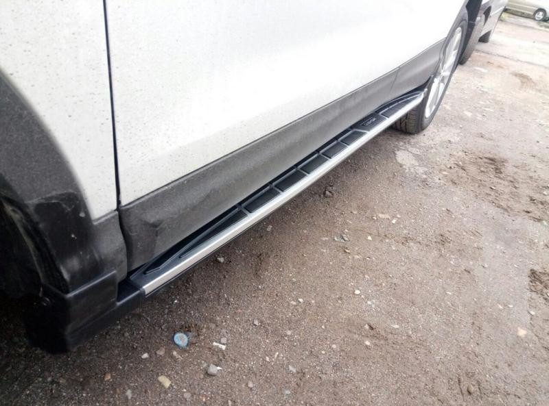 Купити Бокові пороги Оригінал V2 (2 шт) для Nissan Qashqai/Rogue Sport 2014-2021 рр