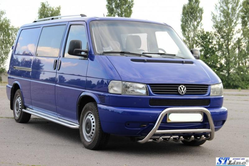 Купити Кенгурятник WT003 60мм (нерж) 50мм, без напису для Volkswagen T4 Transporter