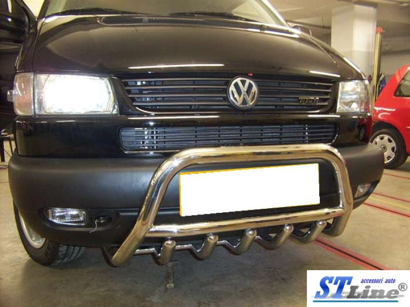 Купити Кенгурятник WT003 60мм (нерж) 50мм, без напису для Volkswagen T4 Transporter