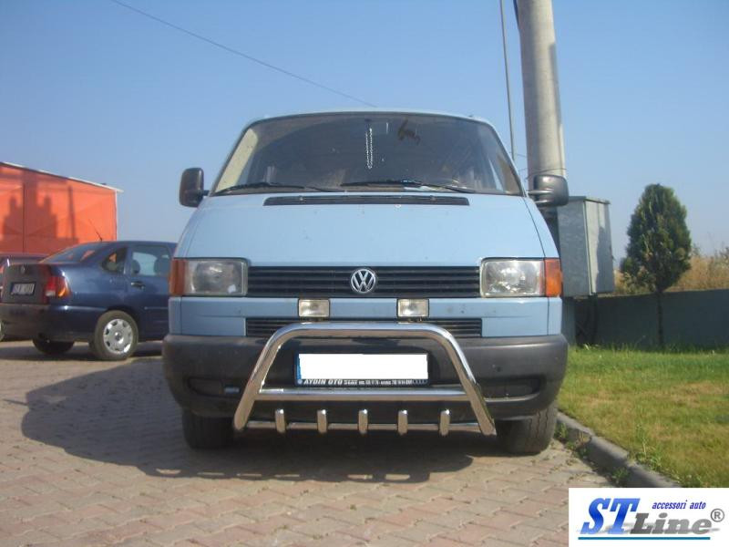 Купити Кенгурятник WT003 60мм (нерж) 50мм, без напису для Volkswagen T4 Transporter
