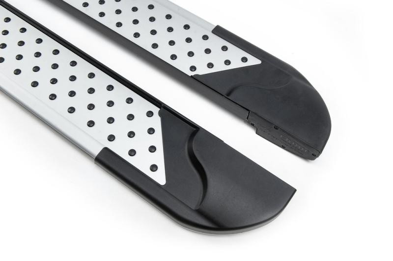 Купити Бокові пороги Allmond Grey (2 шт., алюм) Коротка база для Volkswagen T4 Caravelle/Multivan