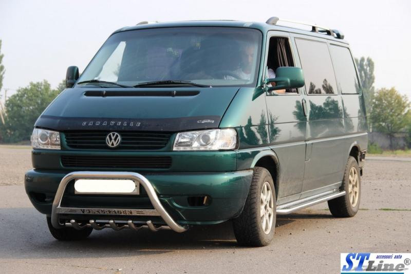 Купить Кенгурятник WT003 (нерж) 60мм, без надписи для Volkswagen T4 Caravelle/Multivan