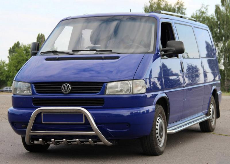 Купити Кенгурятник WT003 60мм (нерж) 51мм, без напису для Volkswagen T4 Caravelle/Multivan