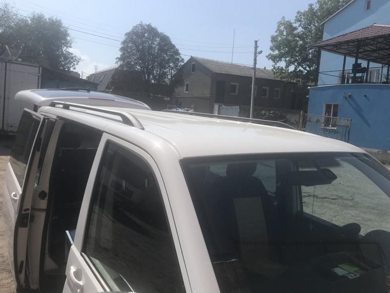 Купити Рейлінги Чорні Довга база, Металеві ніжки для Volkswagen T6