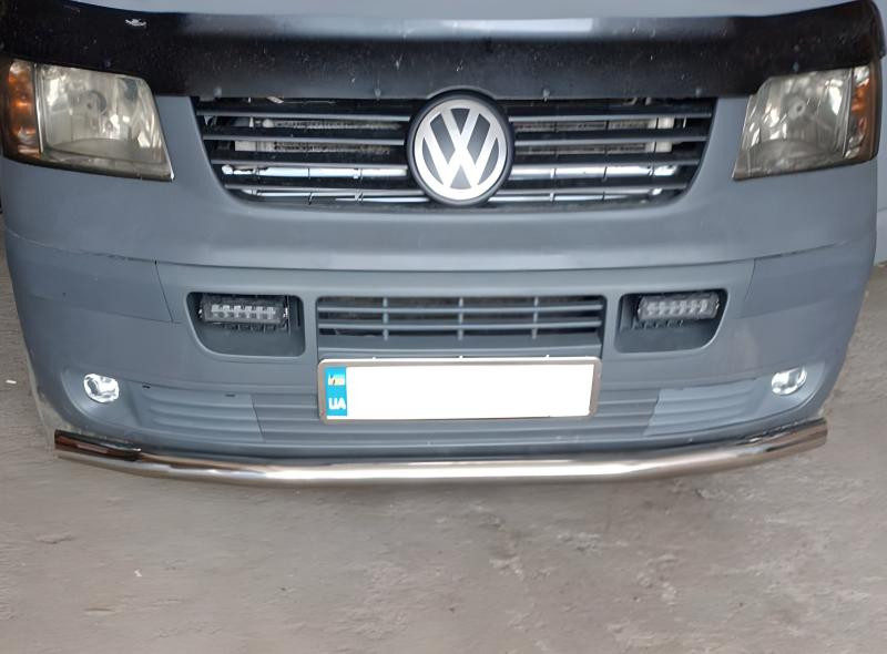 Купити Нижня одинарна губа (нерж) 60 мм для Volkswagen T5 Caravelle 2004-2010 рр