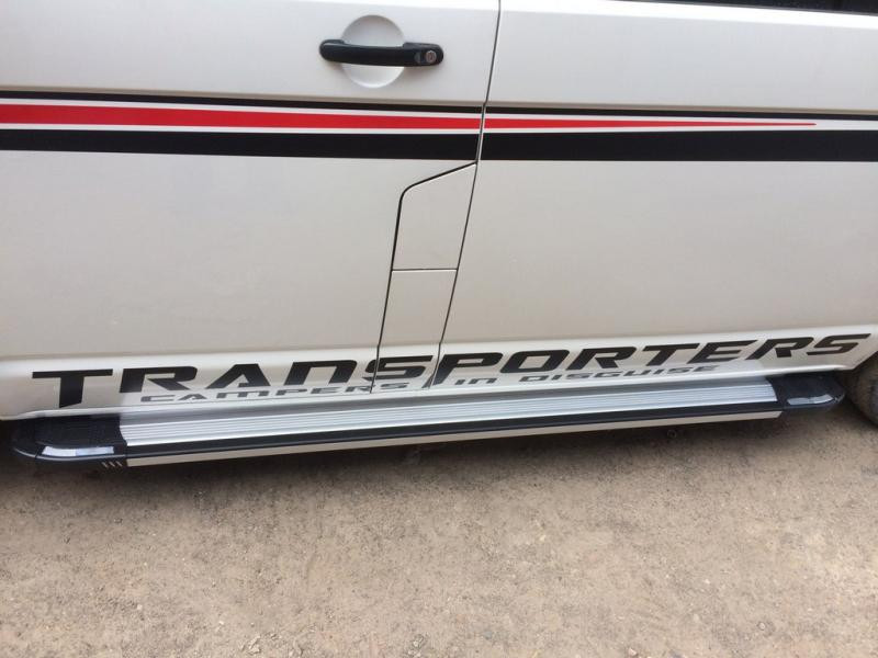 Купити Бокові пороги Rainbow (2 шт., алюміній) Коротка база для Volkswagen T6