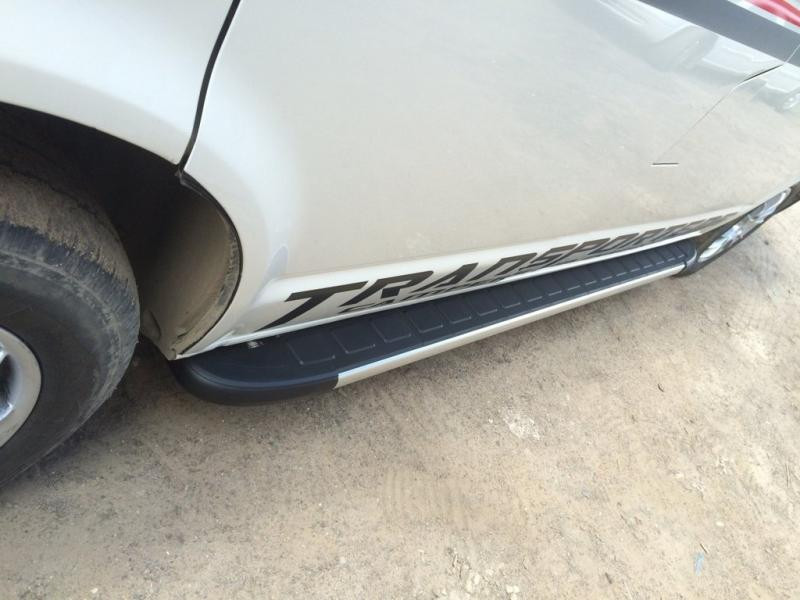 Купить Боковые пороги Duru (2 шт., алюминий) Длинная база для Volkswagen T6